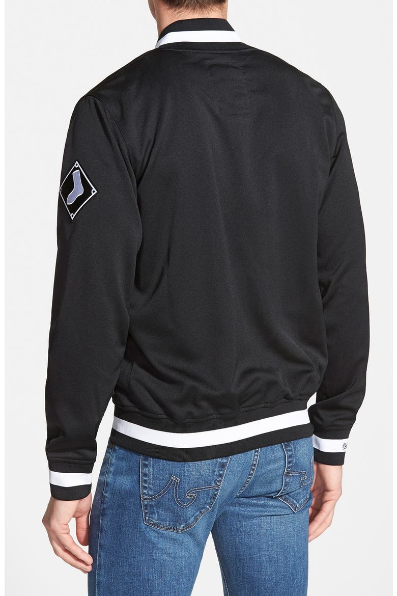 'Authentic BP - Chicago White Sox' Double Knit Baseball Jacket, Alternate, color, BLACK