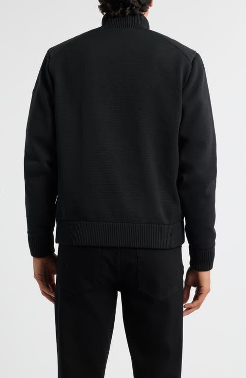 Save The Duck Gio Mixed Media Hybrid Jacket In Black