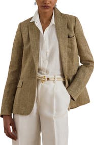 Lauren Ralph Lauren Linen Herringbone Jacket