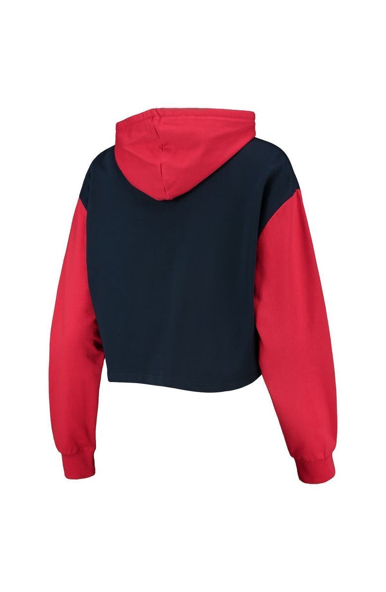 FOCO Women's FOCO Navy/Red Boston Red Sox Color-Block Pullover Hoodie & Shorts Lounge Set, Alternate, color, Navy