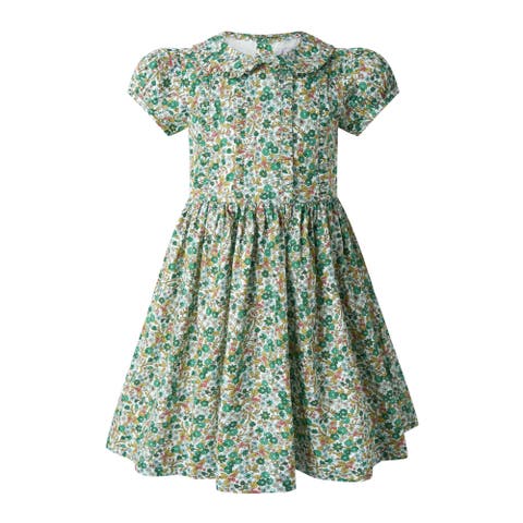 Botanical Frill Front Dress