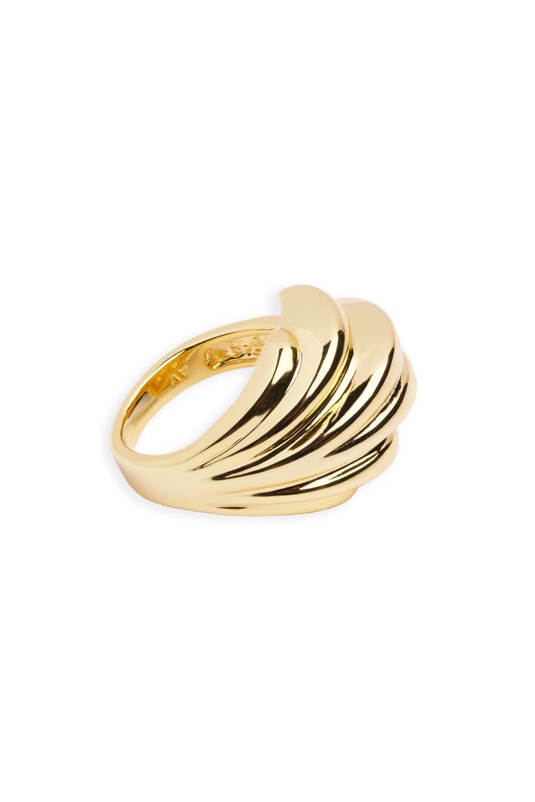 Ribbed Ring, Main, color, GOLD