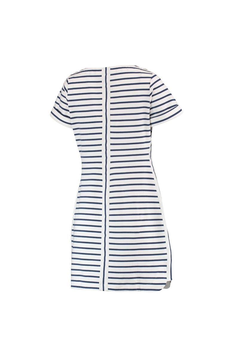 Tommy Bahama Women's Tommy Bahama White/College Navy Seattle Seahawks Tri-Blend Jovanna Striped Dress, Alternate, color, White