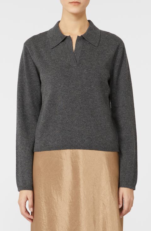 Moxa Virgin Wool & Cashmere Polo Sweater