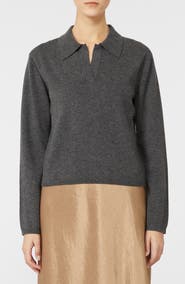 MM by Max Mara Moxa Virgin Wool & Cashmere Polo Sweater