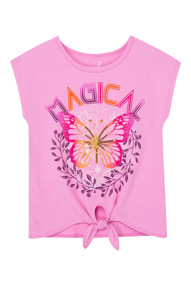 Peek Aren't You Curious Kids' Magical Butterfly Tie Front Graphic T ...