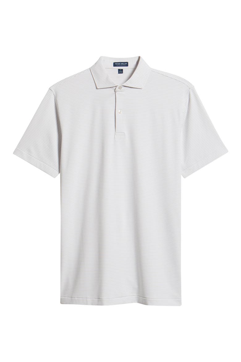 Crown Crafted Ballad Performance Polo, Alternate, color, WHITE / TRUFFLE