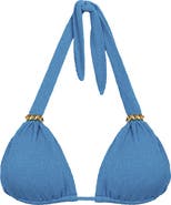 ViX Paula Hermanny Firenze Bia Tube Solid Halter Bikini Top