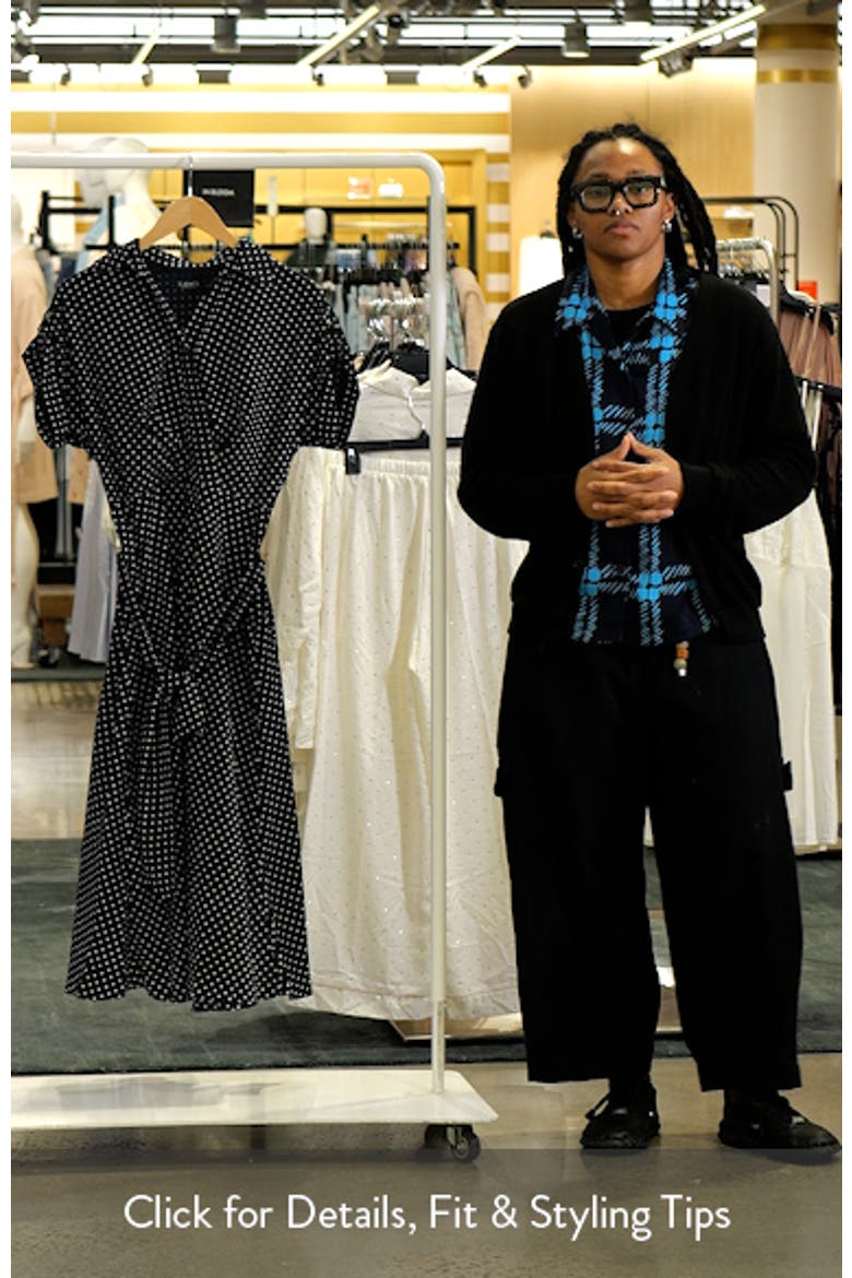 Polka Dot Crêpe de Chine Midi Dress video