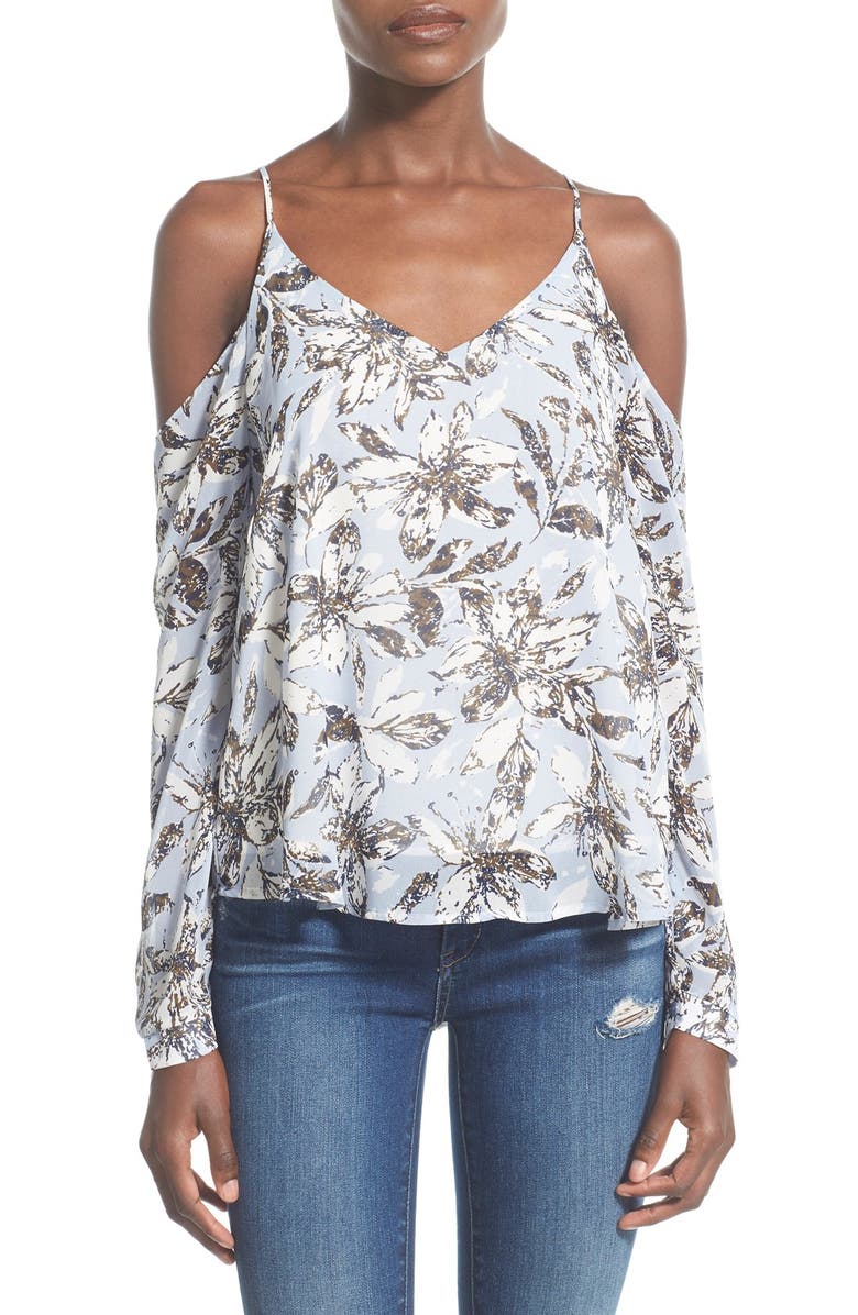 ASTR the Label ASTR Cold Shoulder Long Sleeve Blouse, Main, color, 