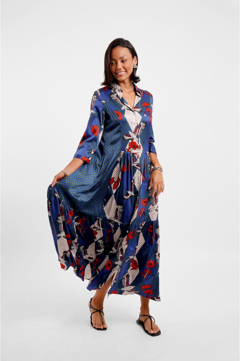 Maxi Shirt Dress - "Eagle Fields", Alternate, color, Eagle Fields