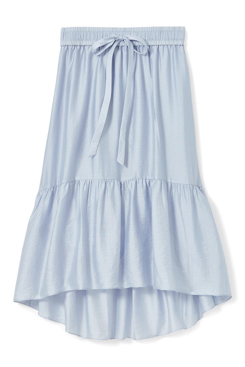 Tiered High-Low Skirt, Main, color, BLUE HAZE