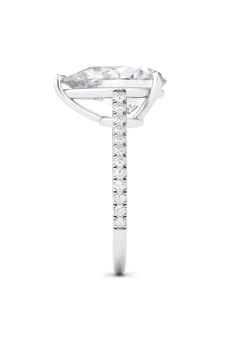 Pear Cut Pavé Lab Grown Diamond Ring, Alternate, color, 2.00 CTW 18K WHITE GOLD