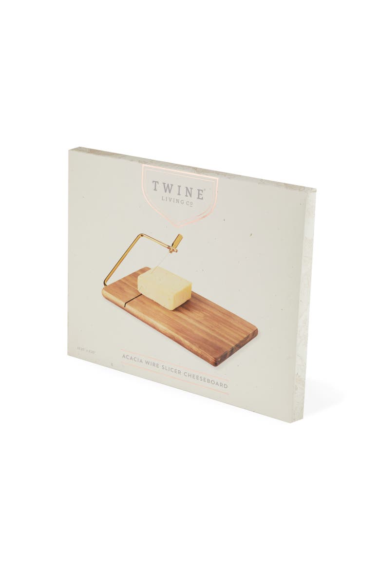 Acacia Wood Cheese Slicing Board, Alternate, color, Natural