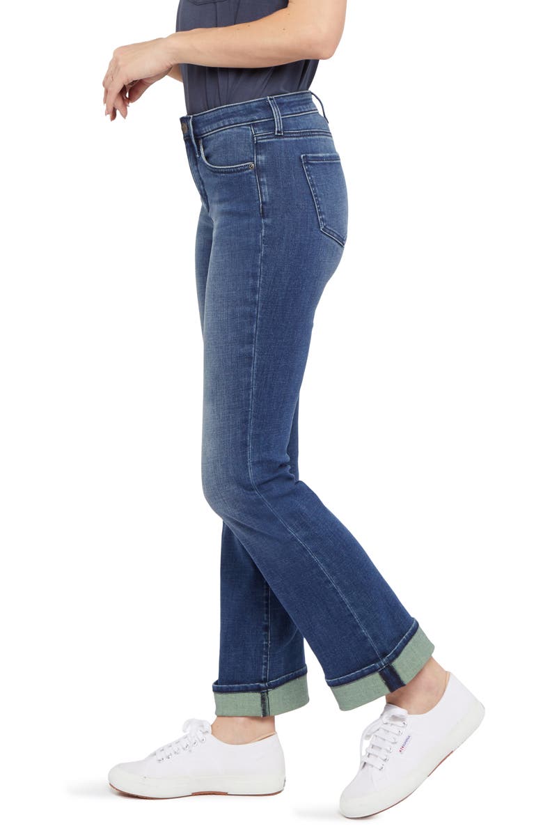 NYDJ Barbara Cuffed Ankle Bootcut Jeans, Alternate, color, 