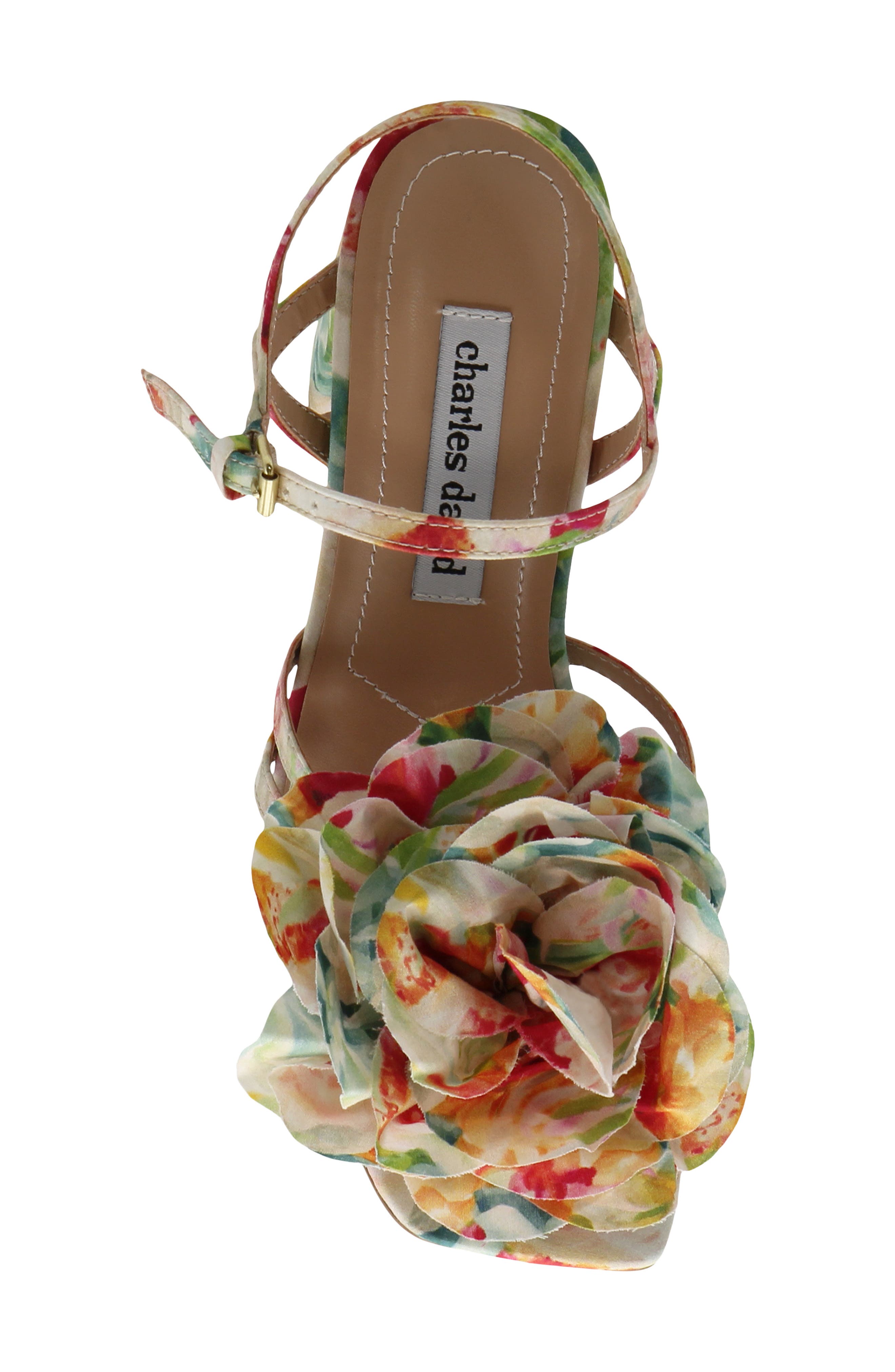 Charles David Restless Ankle Strap Sandal, Alternate, color, Bright Multi