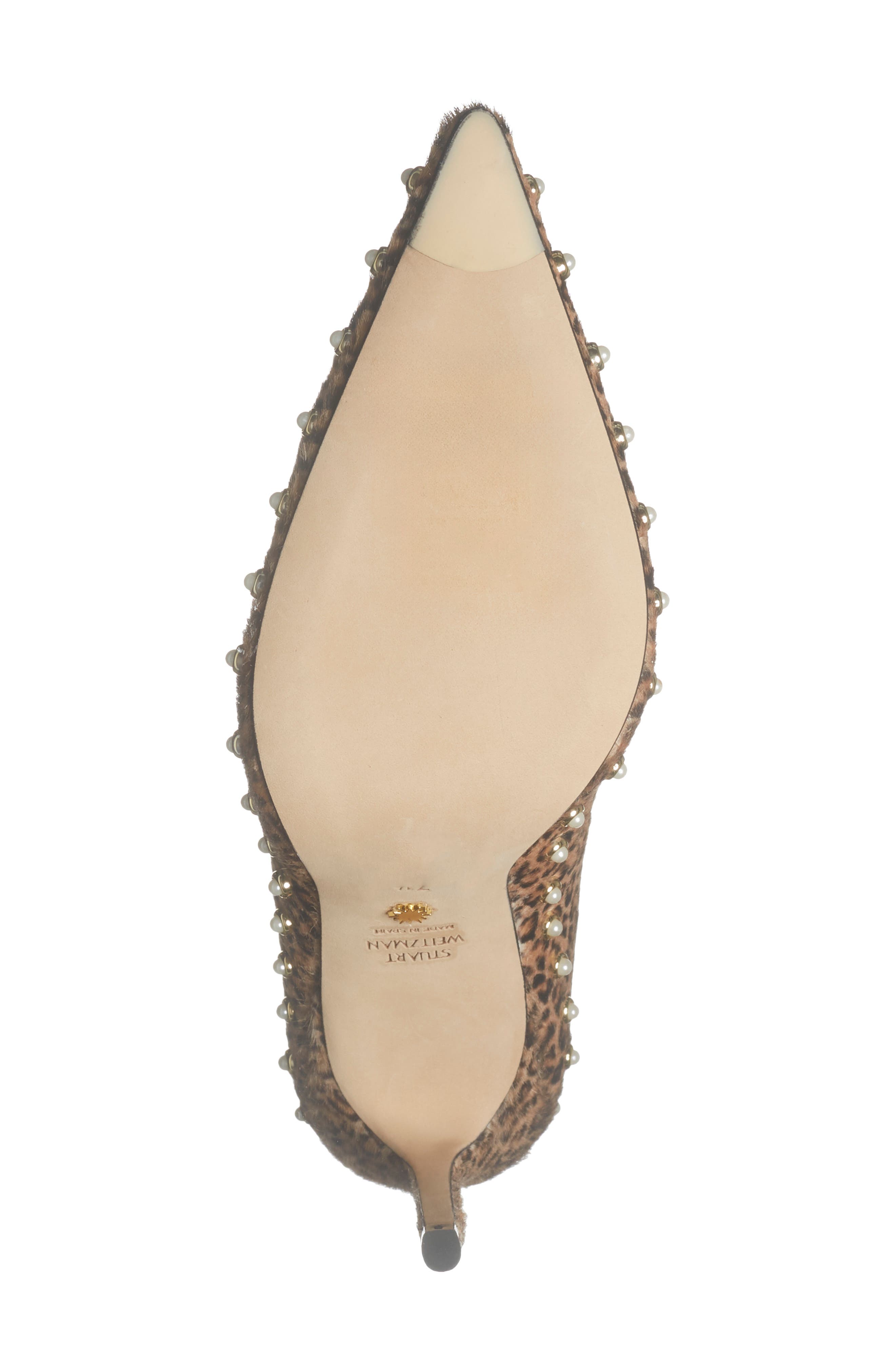 Stuart Weitzman Faux Pearl 100 Pump, Alternate, color, Classic