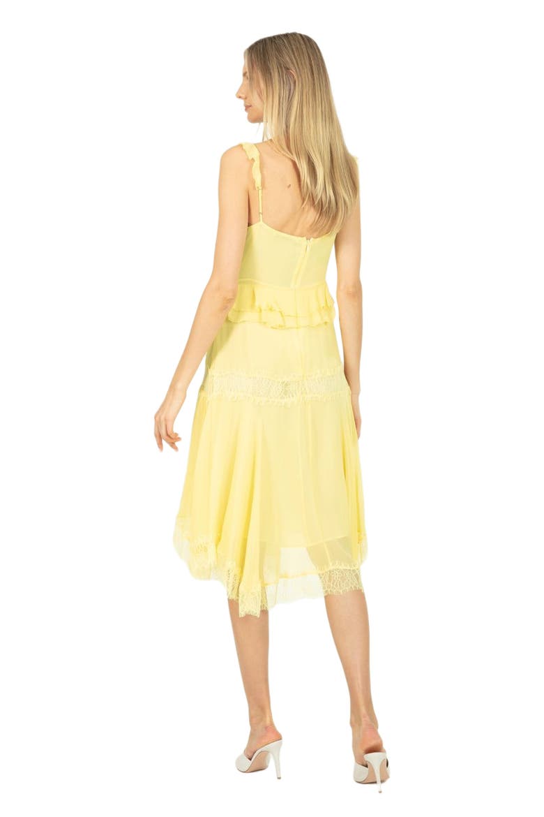 Lenore Midi Dress, Alternate, color, LEMON SORBET