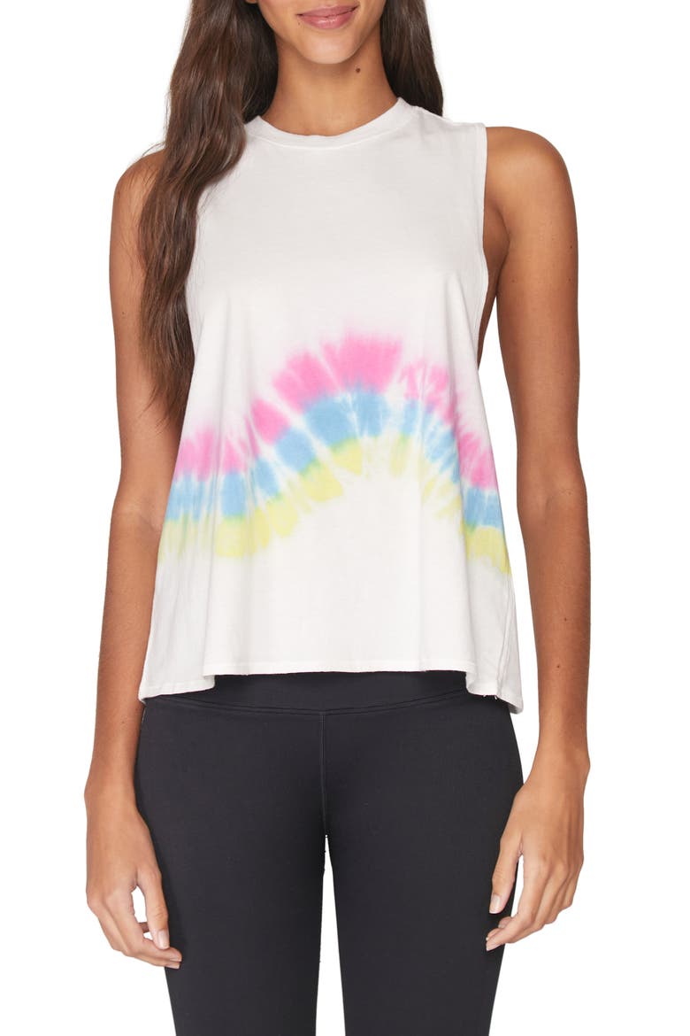 Surplice Back Swing Tank, Main, color, VENICE TIE DYE