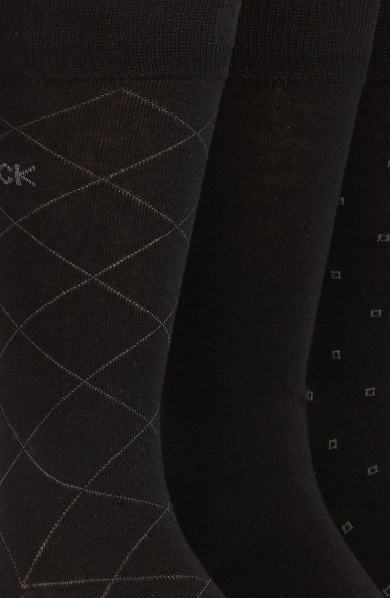 3-Pack Patterned Dress Socks