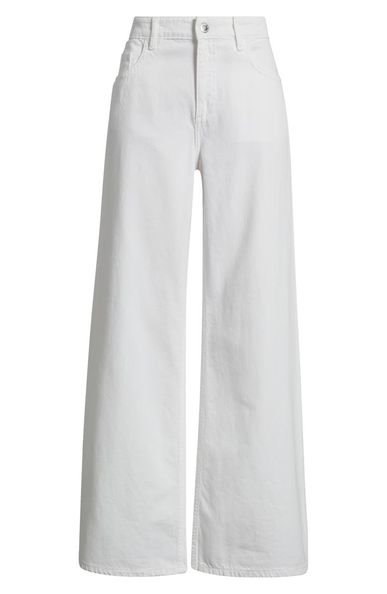 MANGO Low Rise Wide Leg Jeans, Alternate, color, White