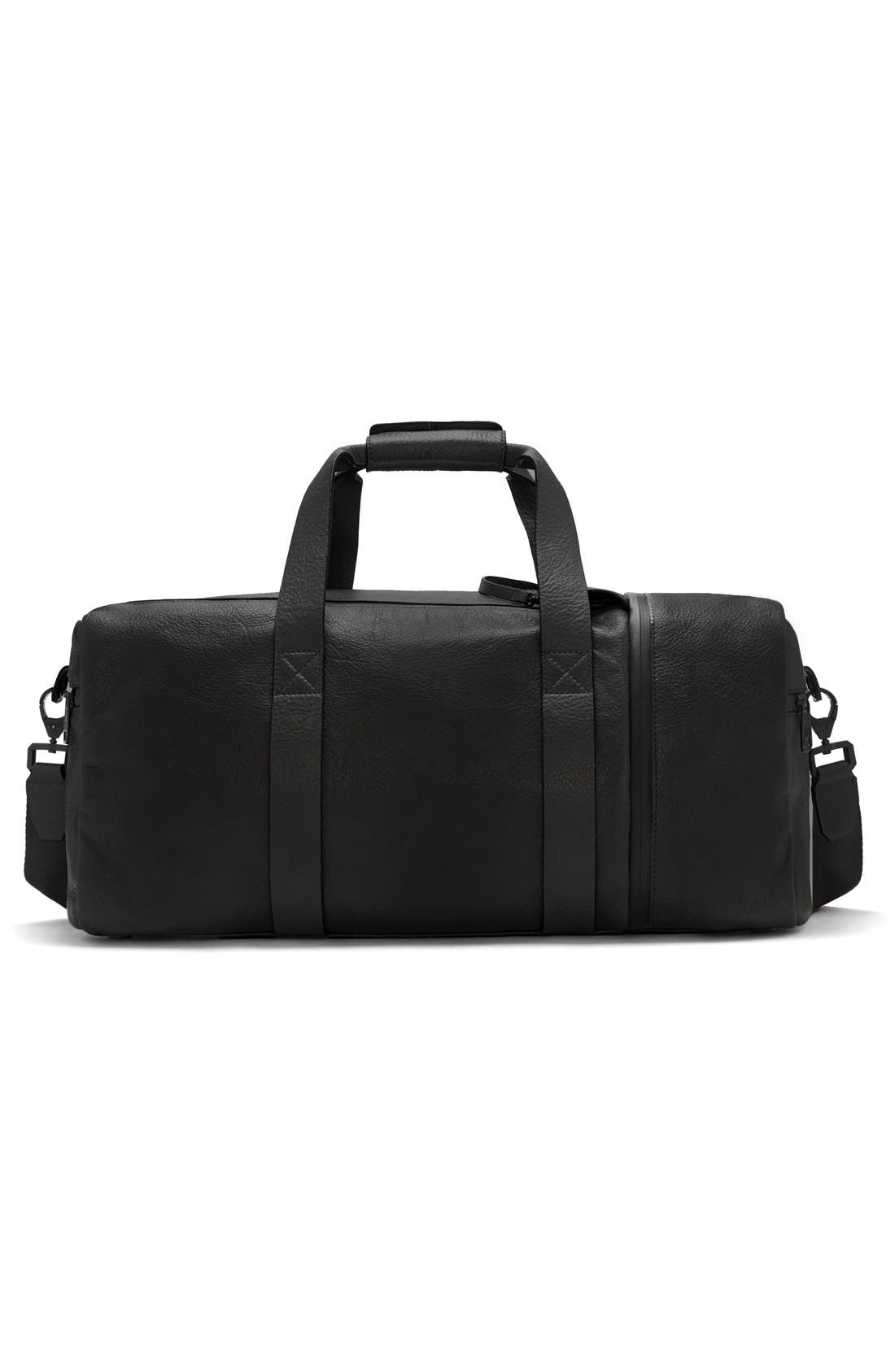 Vince Camuto 'Mestr' Leather & Suede Duffel Bag, Alternate, color, 