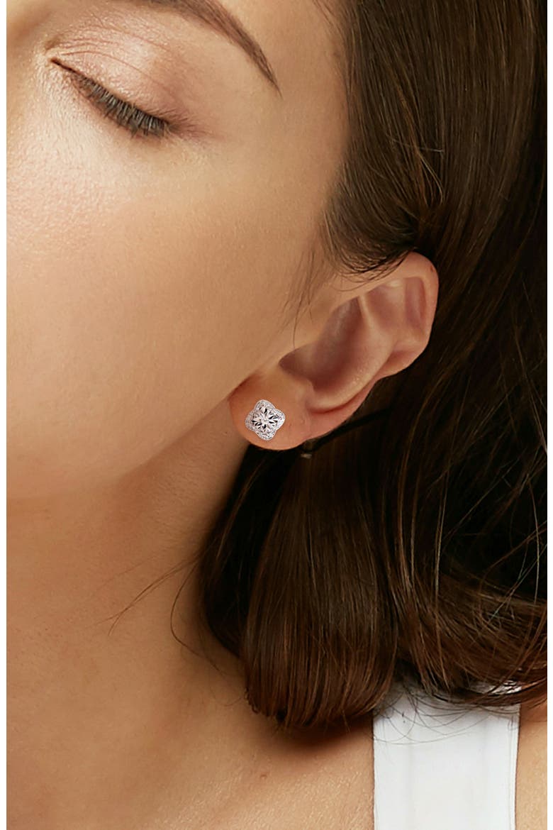 Diamond Stud Earrings - 0.17ct., Alternate, color, SILVER