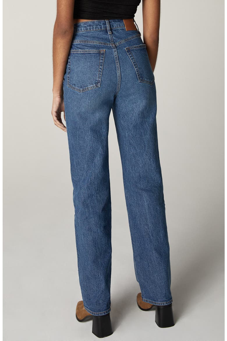 Rae Wilshire Straight Leg Jeans, Alternate, color, DARK BLUE