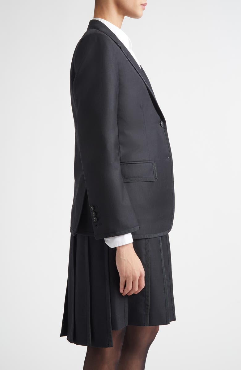 Thom Browne Super 120s Wool Twill Classic Sport Coat, Alternate, color, Black