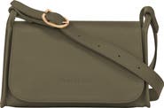 Longchamp Medium Le Foulonné Leather Crossbody Bag