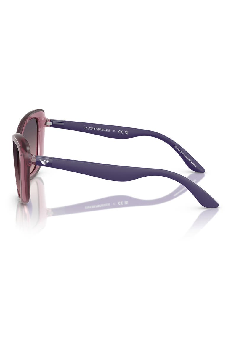 50mm Butterfly Sunglasses, Alternate, color, LILLAC / PINK GRADIENT GREY