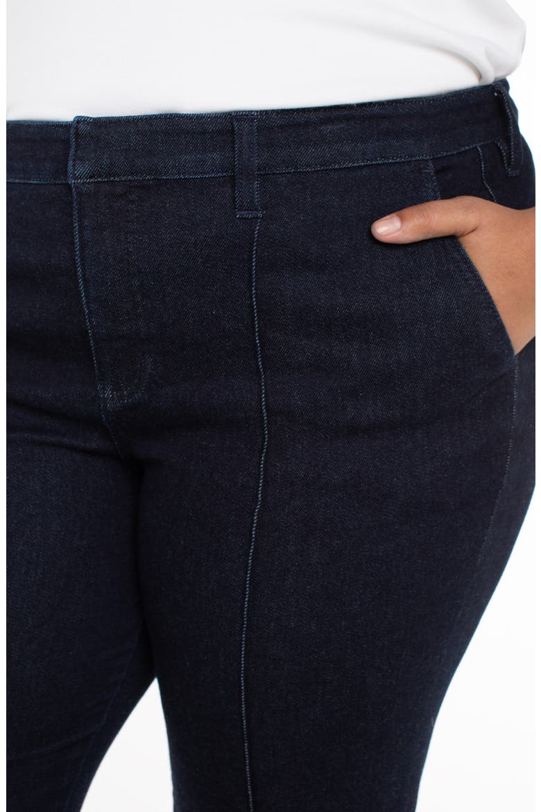 Pintuck Bootcut Jeans, Alternate, color, INDIGO RINSE
