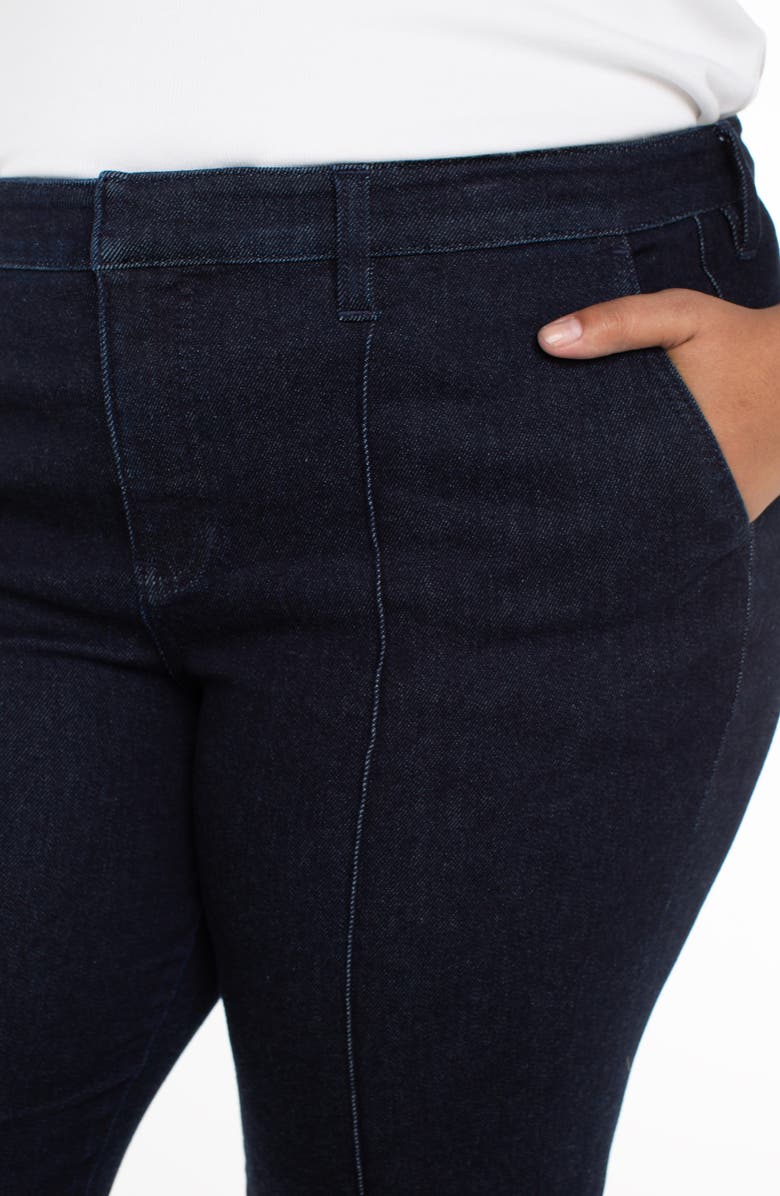 Liverpool Los Angeles Pintuck Bootcut Jeans, Alternate, color, Indigo Rinse