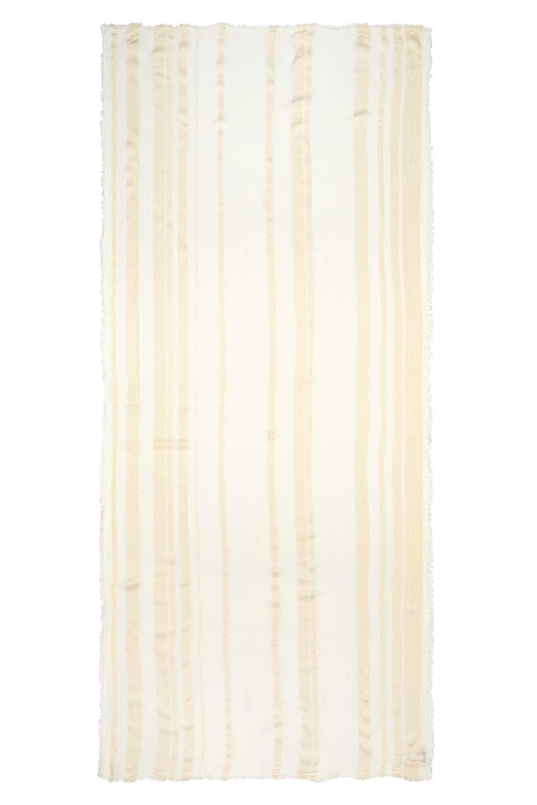 Sheer Stripe Pareo Wrap, Alternate, color, IVORY TOFU