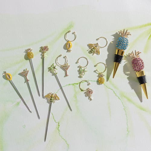Joanna Buchanan Celestial Wine Charms In Gold