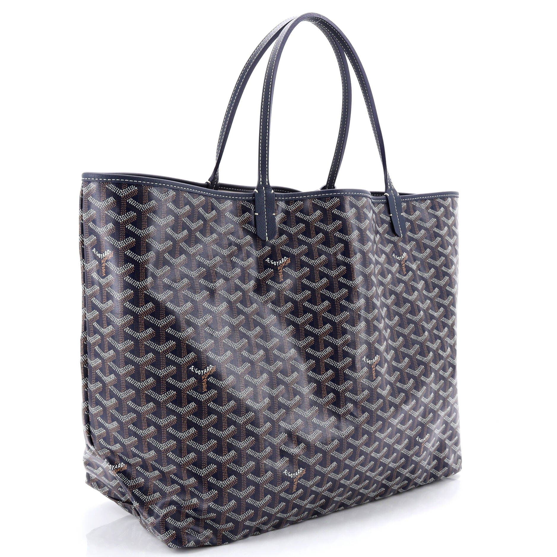 Pre-Owned Goyard Saint Louis Tote Coated Canvas GM, Alternate, color, Blue