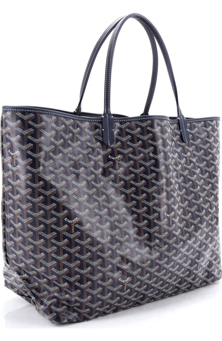 Pre-Owned Goyard Saint Louis Tote Coated Canvas GM, Alternate, color, Blue