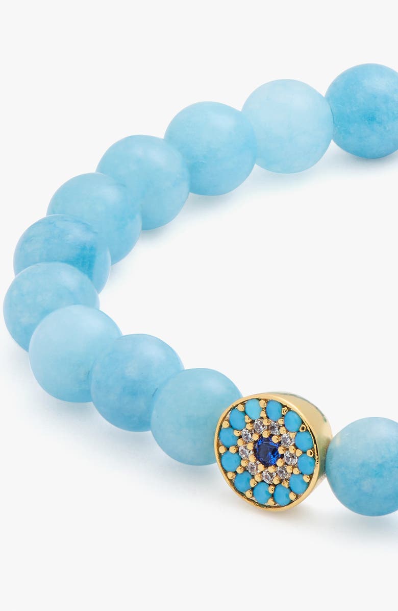 Kate Spade New York all seeing beaded stretch bracelet, Alternate, color, 