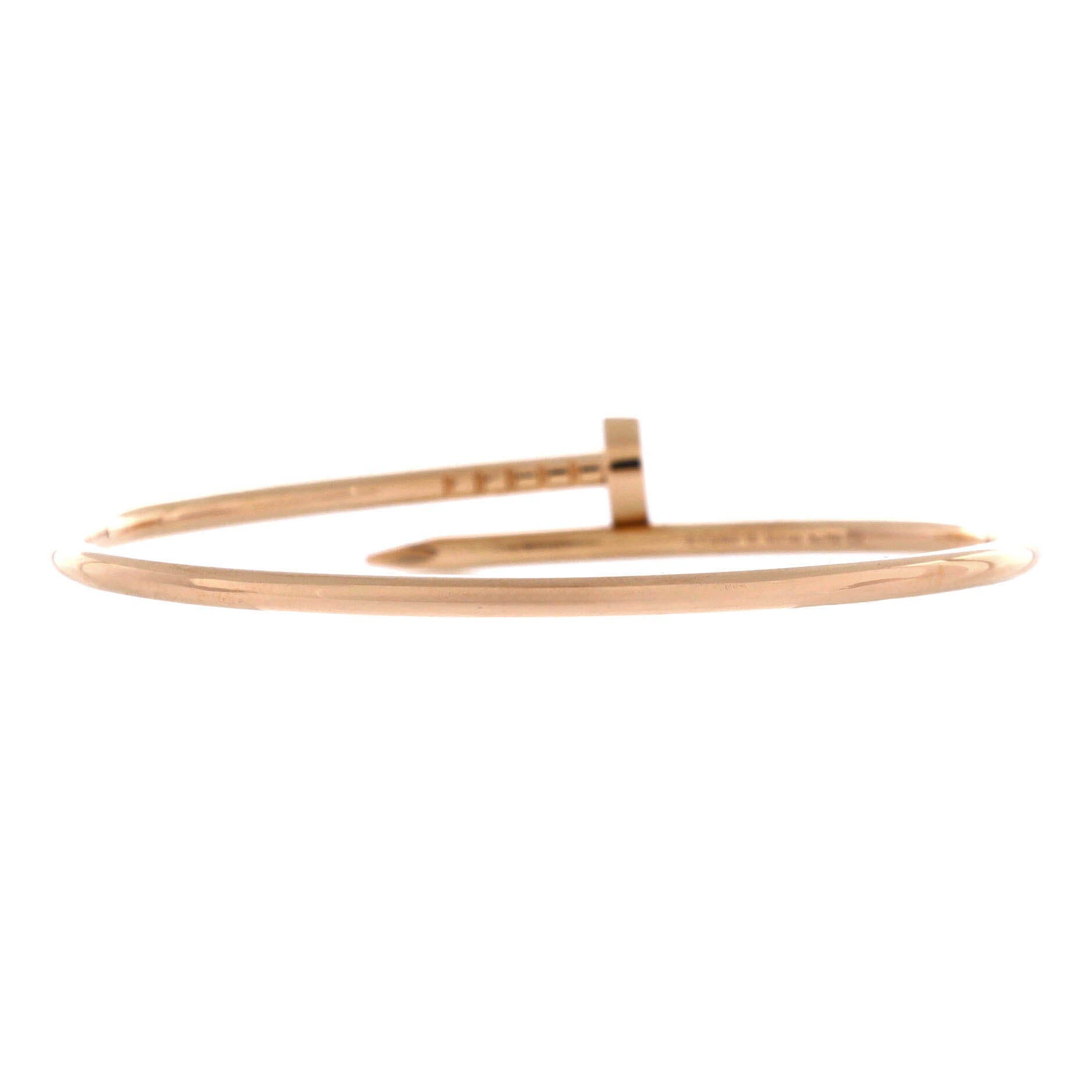 Juste un Clou Bracelet 18K Rose Gold Small, Alternate, color, Metallic Gold