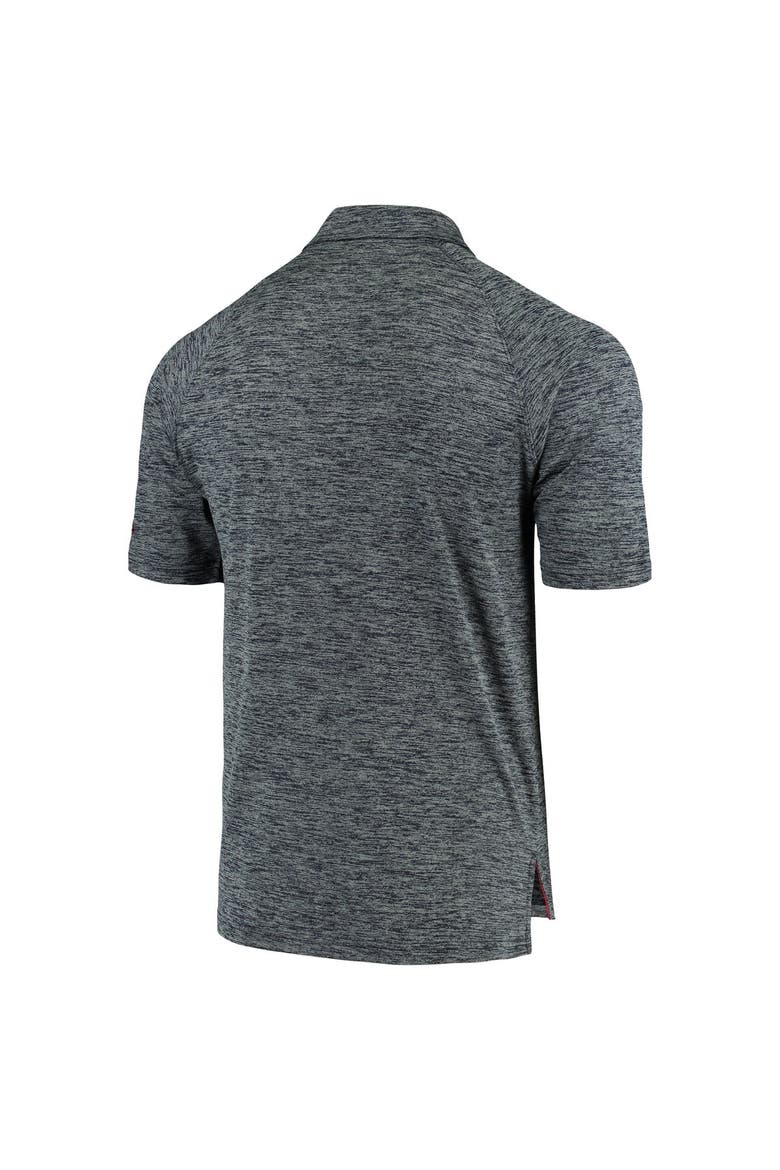 Men's Colosseum Heathered Navy Gonzaga Bulldogs Down Swing Raglan Polo, Alternate, color, Heather Navy