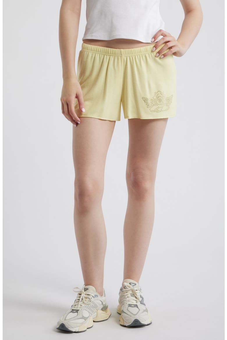 Boys Will Be Boys Sweat Shorts, Main, color, YELLOW