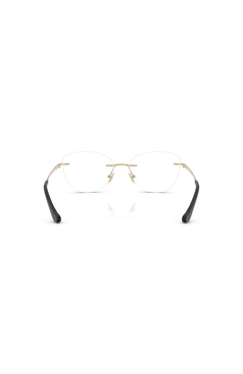 COACH 52mm Cat Eye optical glasses, Alternate, color, Gold