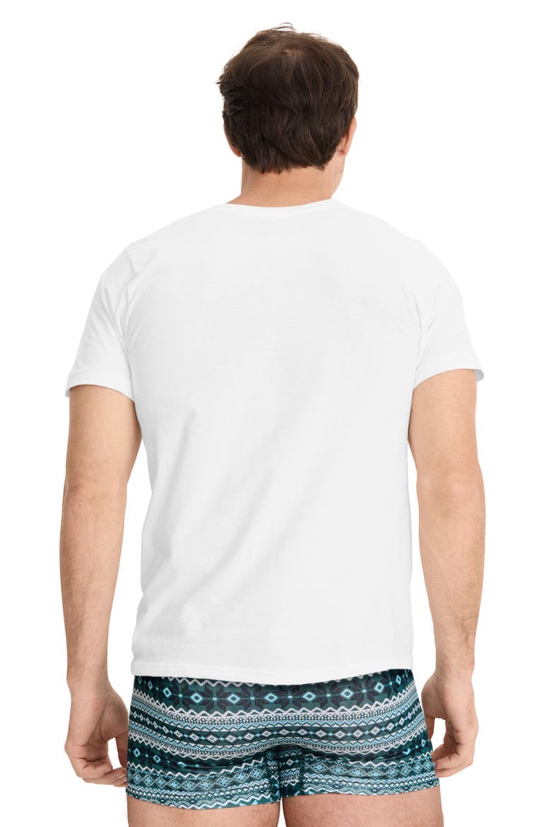 Men's Cool Cotton Stretch V-Neck Undershirt, Alternate, color, Diamond White
