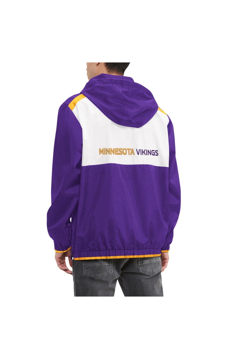 Tommy Hilfiger Men's Tommy Hilfiger Purple/White Minnesota Vikings Carter Half-Zip Hooded Top, Alternate, color, Purple