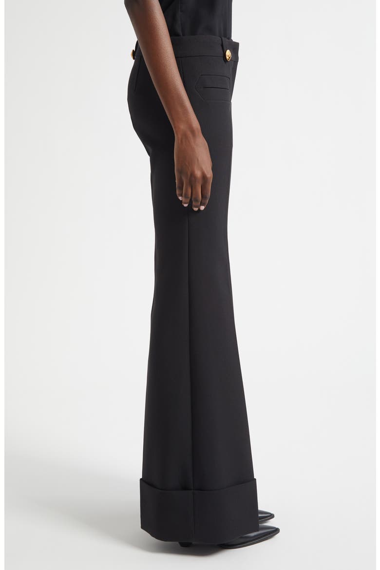 Rebellion Low Rise Flare Pants, Alternate, color, BLACK