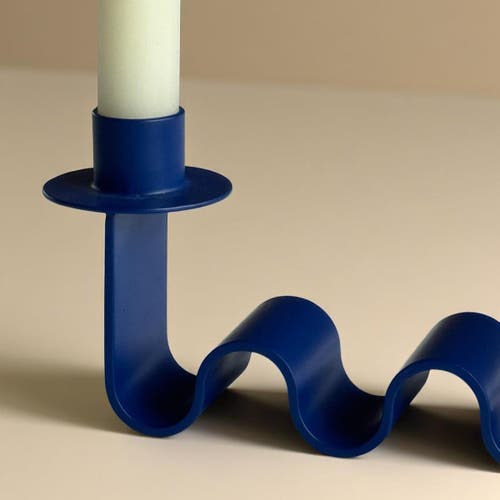 Meso Goods Helen Candle Holder In Blue