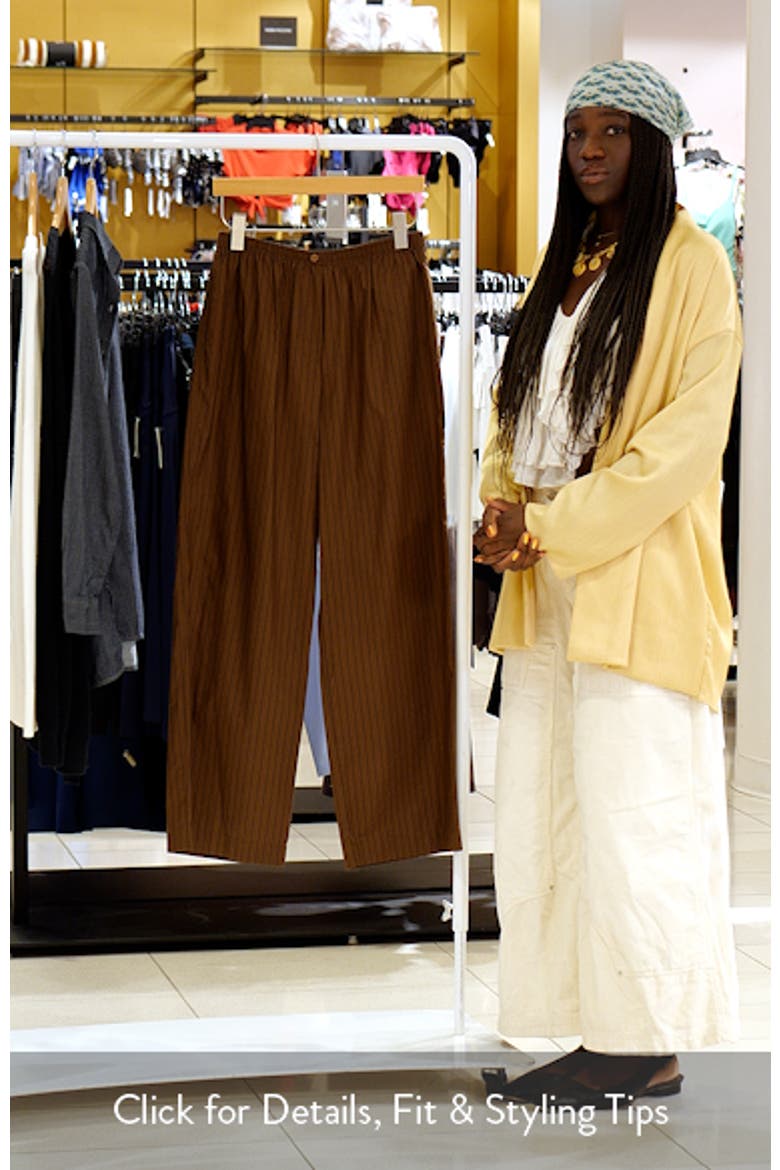 Billie Stripe Pull-On Cotton Pants video