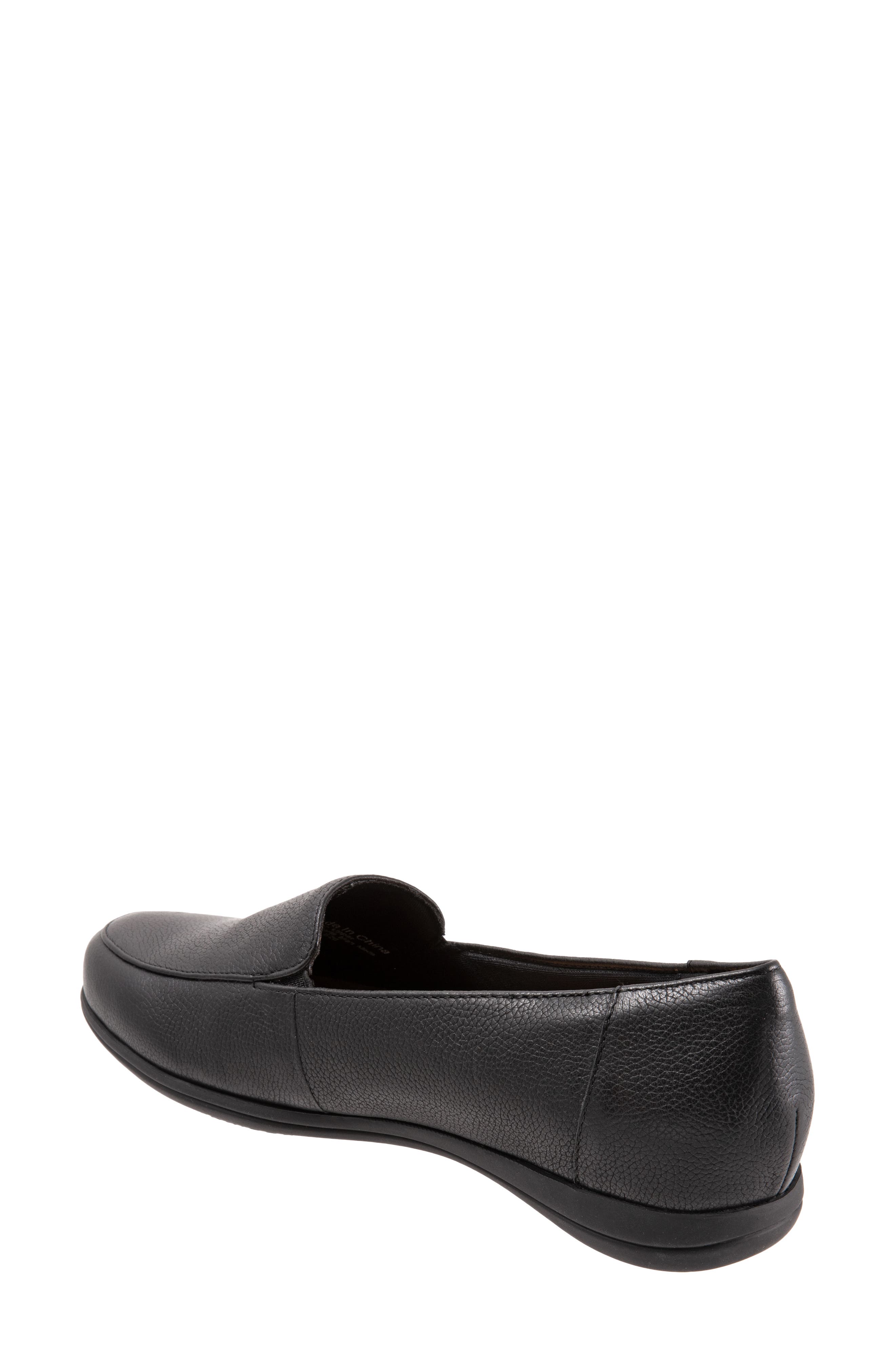 Trotters Deanna Flat, Alternate, color, Black Leather