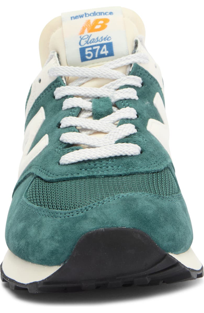 New Balance Gender Inclusive 574 Sneaker, Alternate, color, New Spruce/ Sea Salt