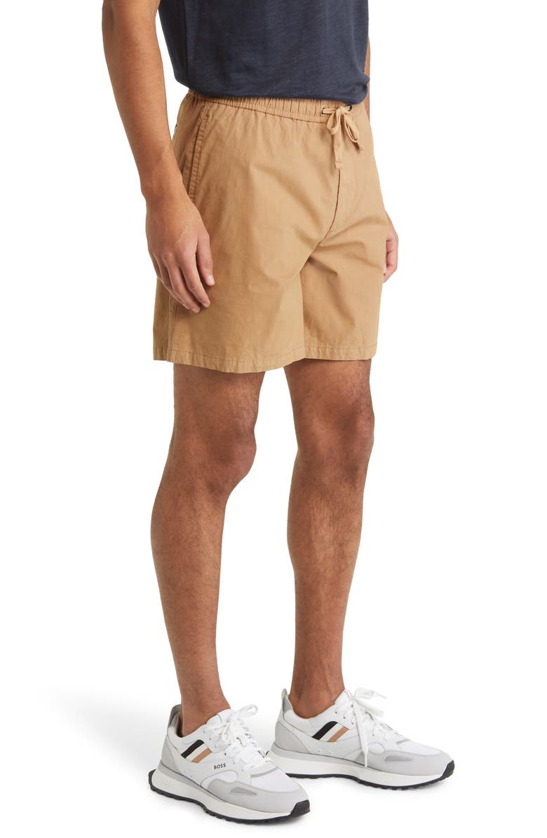 BOSS Karlos Stretch Cotton Drawstring Shorts, Alternate, color, 